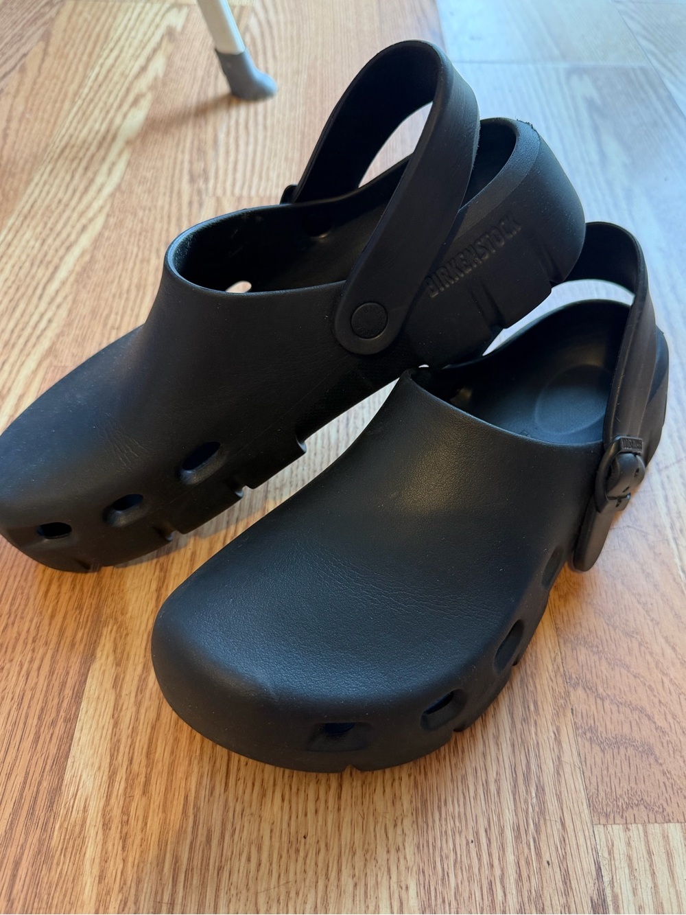 Birkenstock Birki Flow Black EVA Slip-On Sandals with Back Strap Sz L10 M8